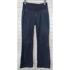 GAP MATERNITY Size 4 Reg Long & Lean Panel Jeans Stretch Medium Wash EUC